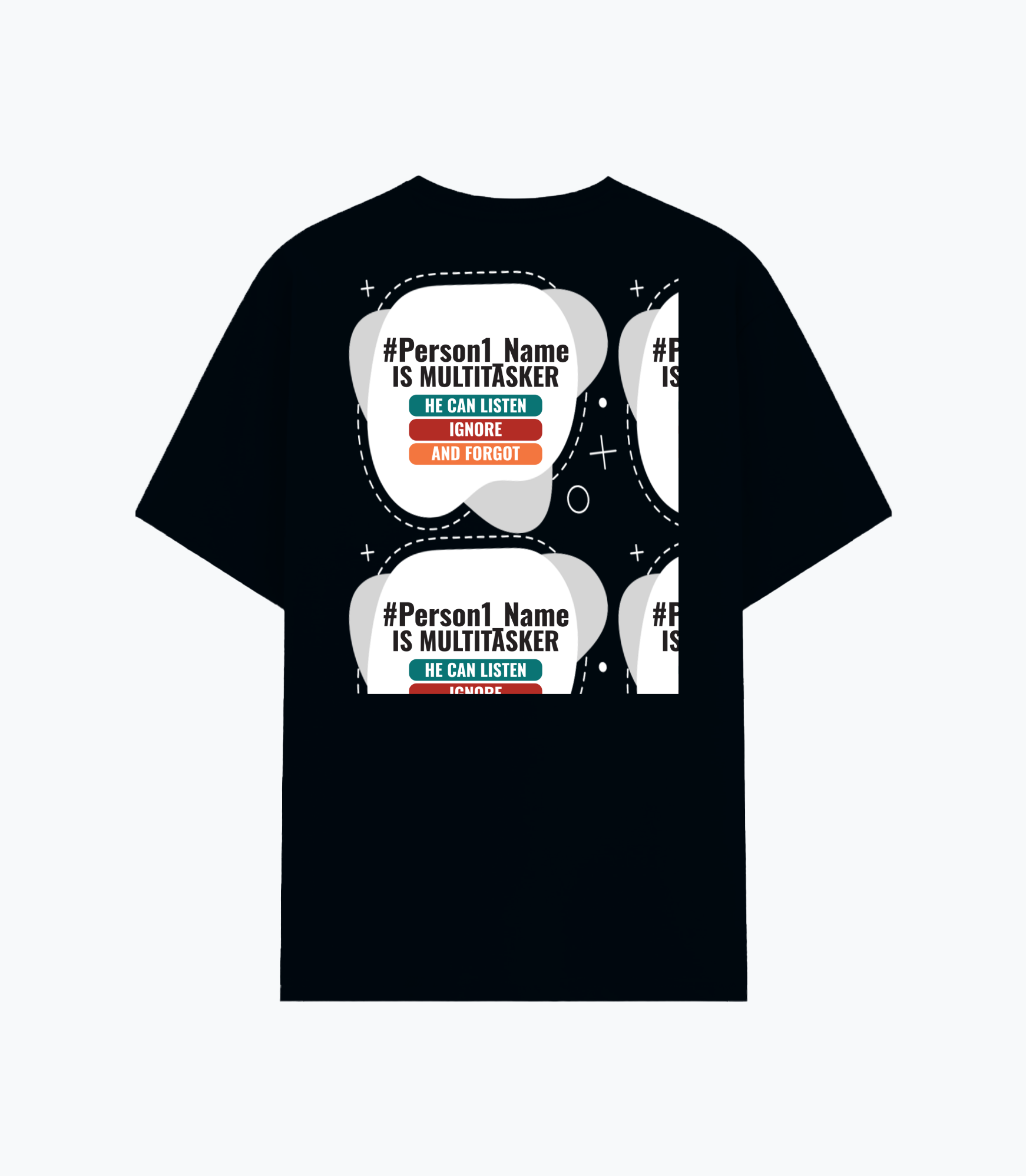 Personalized Humorous T-Shirt with Custom Name - Cotton Stretch T Shirt Dtg T-Shirt