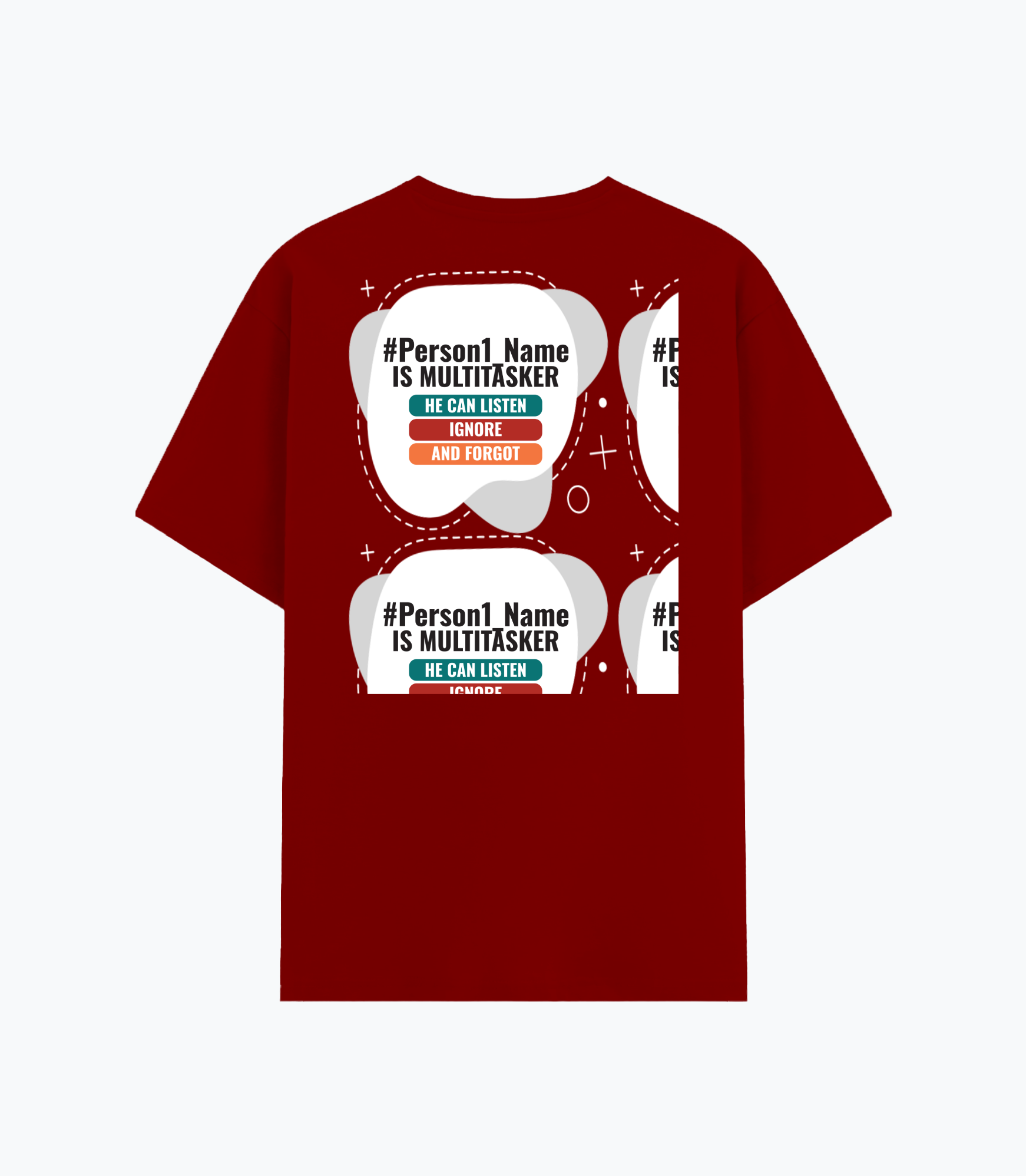 Personalized Humorous T-Shirt with Custom Name - Cotton Stretch T Shirt Dtg T-Shirt