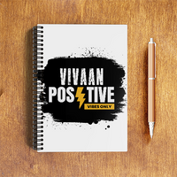 NotePad | A5 Size | Digital Print | 120 Pages | Unisex | Personalized | Bold | Positivity | Motivation | Everyday | Energetic | Positive Vibes Only