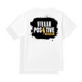 Unisex Jersey T-Shirt (Sublimation) | Personalized | Sublimation | Bold | Positivity | Motivation | Everyday | Energetic | Positive Vibes Only - back - mockup 2