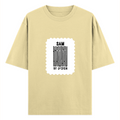Oversized Standard T-Shirt | Unisex Relaxed Fit | 100% Super Combed Cotton DTG | Soft, Breathable & Durable | Adult | Personalized | DTG | Bold | Design | Identity | Everyday | Confident - front - Beige - mockup 1