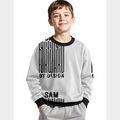 Kids AOP Sweatshirt | Unisex Kids | Polyester Fleece | All-Over Print, Durable, Warm | Personalized | Bold | Design | Identity | Everyday | Confident - front - White - mockup 1