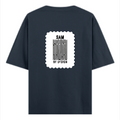 Oversized Standard T-Shirt | Unisex Oversized Fit | 180 GSM 100% Super Combed Cotton | DTF Print | Soft & Durable | Personalized | DTF | Bold | Design | Identity | Everyday | Confident - back - Navy Blue - mockup 2