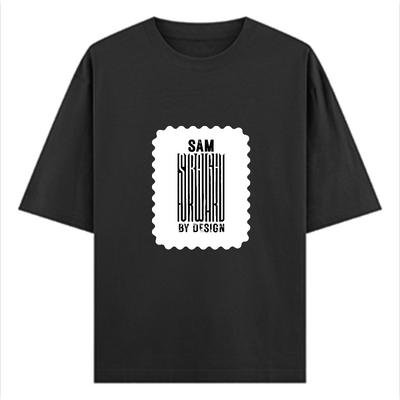 Oversized Standard T-Shirt | Oversized Fit Unisex | 100% Super Combed Cotton Embroidery | Soft, Breathable, Durable | Unisex Adult | Personalized | Embroidery | Bold | Design | Identity | Everyday | Confident - front - Black - mockup 1