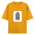 Oversized Classic T-Shirt | Unisex Oversized Fit | 100% Super-Combed Cotton | Pre-Shrunk & Ribbed Neck | Adults | Personalized | DTG | Bold | Design | Identity | Everyday | Confident - front - Golden Yellow - mockup 1