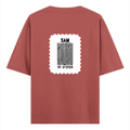 Oversized Classic T-Shirt | Unisex Oversized Fit | 100% Super-Combed Cotton | Pre-Shrunk & Ribbed Neck | Adults | Personalized | DTG | Bold | Design | Identity | Everyday | Confident - back - Coral - mockup 2