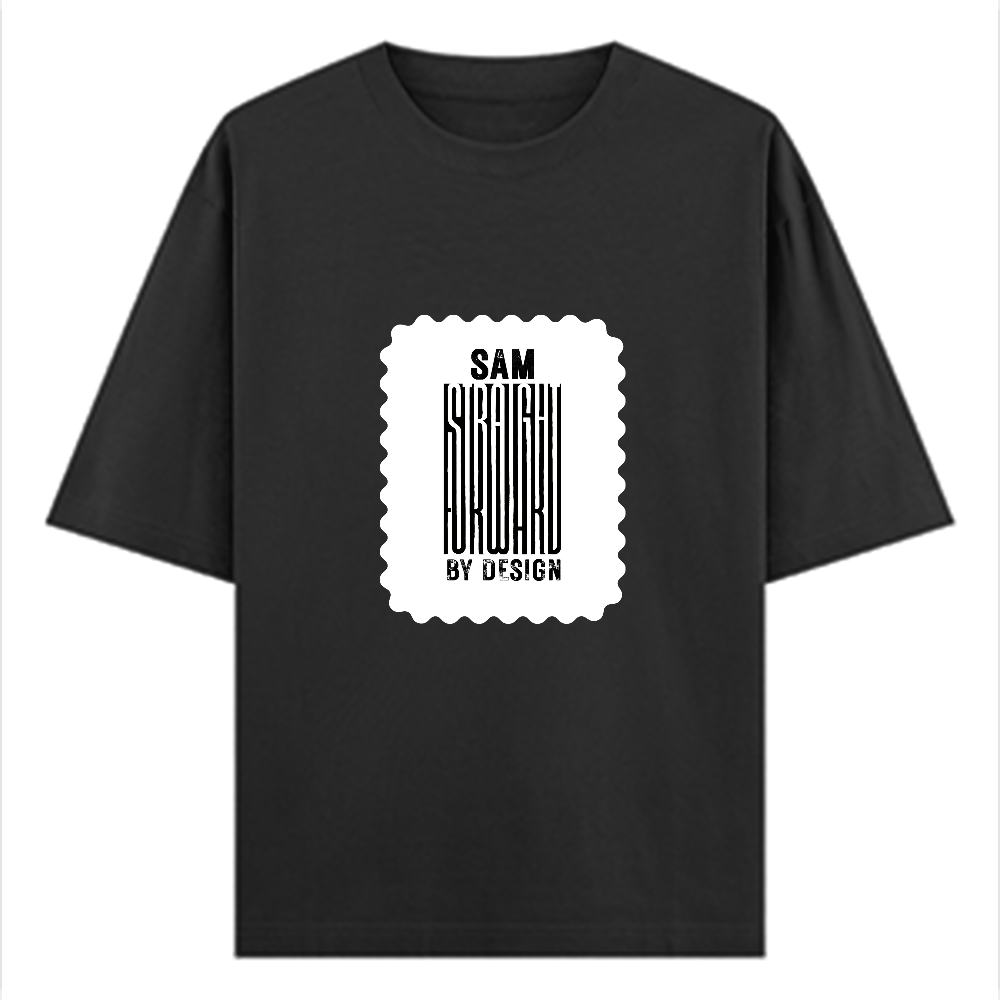 Oversized Classic T-Shirt | Unisex Fit | 100% Super-Combed Cotton | Pre-Shrunk, Double-Stitched | Adults | Personalized | DTF | Bold | Design | Identity | Everyday | Confident - front - Black - mockup 1