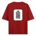 Oversized Classic T-Shirt | Unisex Fit | 100% Super-Combed Cotton | Pre-Shrunk, Double-Stitched | Adults | Personalized | DTF | Bold | Design | Identity | Everyday | Confident - back - Red - mockup 2