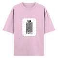 Oversized Classic T-Shirt | Unisex Oversized Fit | 100% Super-Combed Cotton | Embroidery, Pre-Shrunk, Ribbed Neck | Adult | Personalized | Embroidery | Bold | Design | Identity | Everyday | Confident - front - Light Baby Pink - mockup 1