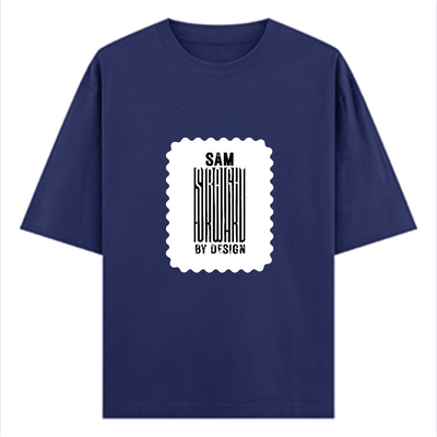 Oversized Classic T-Shirt | Unisex Oversized Fit | 100% Super-Combed Cotton | Embroidery, Pre-Shrunk, Ribbed Neck | Adult | Personalized | Embroidery | Bold | Design | Identity | Everyday | Confident - front - Royal Blue - mockup 1