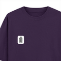 Oversized Classic T-Shirt | Unisex Oversized Fit | 100% Super-Combed Cotton | Embroidery, Pre-Shrunk, Ribbed Neck | Adult | Personalized | Embroidery | Bold | Design | Identity | Everyday | Confident - left pocket - Purple - mockup 3