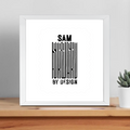 Framed Poster | Multiple Sizes & Frame Colors | 300 GSM Art Paper, Laminated | Fade-Proof Digital Print, Mounting Kit Included | Unisex | Personalized | Bold | Design | Identity | Everyday | Confident - front_14x14In - 14x14In - mockup 9