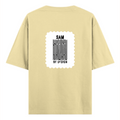 Oversized Standard T-Shirt | Relaxed Fit Unisex | 100% Super Combed Cotton DTG Print | Soft Durable Breathable | Adult | Personalized | DTG | Bold | Design | Identity | Everyday | Confident - back - Beige - mockup 2
