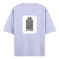 Oversized Standard T-Shirt | Relaxed Fit Unisex | 100% Super Combed Cotton DTG Print | Soft Durable Breathable | Adult | Personalized | DTG | Bold | Design | Identity | Everyday | Confident - back - Lavender - mockup 2