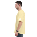 Oversized Standard T-Shirt | Relaxed Fit Unisex | 100% Super Combed Cotton DTG Print | Soft Durable Breathable | Adult | Personalized | DTG | Bold | Design | Identity | Everyday | Confident - right sleeve - Beige - mockup 6