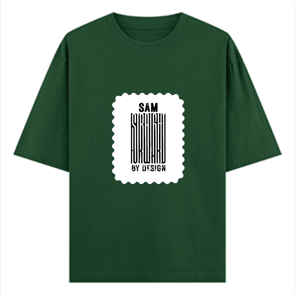 Oversized Classic T-Shirt | Unisex Oversized Fit | 100% Super-Combed Cotton, 240 GSM | Pre-Shrunk, Double-Stitched | Unisex | Personalized | DTG | Bold | Design | Identity | Everyday | Confident - front - Bottle Green - mockup 1