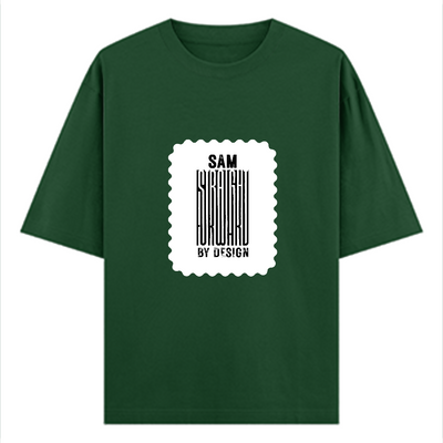 Oversized Classic T-Shirt | Unisex Oversized Fit | 100% Super-Combed Cotton, 240 GSM | Pre-Shrunk, Double-Stitched | Unisex | Personalized | DTG | Bold | Design | Identity | Everyday | Confident - front - Bottle Green - mockup 1