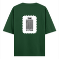 Oversized Classic T-Shirt | Unisex Oversized Fit | 100% Super-Combed Cotton, 240 GSM | Pre-Shrunk, Double-Stitched | Unisex | Personalized | DTG | Bold | Design | Identity | Everyday | Confident - back - Bottle Green - mockup 2