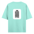 Oversized Classic T-Shirt | Unisex Oversized Fit | 100% Super-Combed Cotton, 240 GSM | Pre-Shrunk, Double-Stitched | Unisex | Personalized | DTG | Bold | Design | Identity | Everyday | Confident - back - Mint - mockup 2