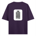 Oversized Classic T-Shirt | Unisex Oversized Fit | 100% Super-Combed Cotton, 240 GSM | Pre-Shrunk, Double-Stitched | Unisex | Personalized | DTG | Bold | Design | Identity | Everyday | Confident - back - Purple - mockup 2