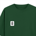 Oversized Classic T-Shirt | Unisex Oversized Fit | 100% Super-Combed Cotton, 240 GSM | Pre-Shrunk, Double-Stitched | Unisex | Personalized | DTG | Bold | Design | Identity | Everyday | Confident - left pocket - Bottle Green - mockup 3