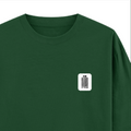 Oversized Classic T-Shirt | Unisex Oversized Fit | 100% Super-Combed Cotton, 240 GSM | Pre-Shrunk, Double-Stitched | Unisex | Personalized | DTG | Bold | Design | Identity | Everyday | Confident - right pocket - Bottle Green - mockup 4