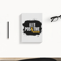 Daily Planner | 3-Month Undated | Soft-Bound | 204 Pages with Dotted Notes | Unisex | Personalized | Typography | Positivity | Energy | Everyday | Uplifting | Positive Vibes Only - back - White - mockup 2