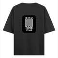 Oversized Standard T-Shirt | Unisex Oversized Fit | 100% Super Combed Cotton DTF Print | Soft, Breathable, Durable | Adults | Personalized | DTF | Typography | Friendship | Connection | Everyday | Positive | Good Time Anytime - back - Black - mockup 2