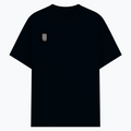 Cotton Stretch T-Shirt | Unisex Fit | 95% Cotton 5% Spandex | DTF Print | Stretchable & Breathable | Personalized | DTF | Typography | Friendship | Connection | Everyday | Positive | Good Time Anytime - right pocket - Navy Blue - mockup 4