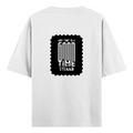 Oversized Classic T-Shirt | Unisex Fit | 100% Super-Combed Cotton | DTG Print | Pre-Shrunk, 240 GSM | Adults | Personalized | DTG | Typography | Friendship | Connection | Everyday | Positive | Good Time Anytime - back - White - mockup 2
