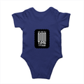 Baby Rompers | 0-12 Months | 180 GSM Bio-Washed Cotton | Soft, Durable, Pre-Shrunk | Unisex Baby | Personalized | DTF | Typography | Friendship | Connection | Everyday | Positive | Good Time Anytime - back - Royal Blue - mockup 2
