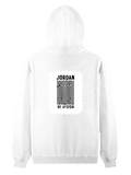 Pullover Hoodie | Unisex Regular Fit | Tri-Layer Cotton Blend DTG | All-Season Comfort & Durable | Adults | Personalized | DTG | Typography | Design | Identity | Everyday | Confident | Straight By Design - back - White - mockup 2