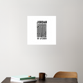 Acrylic Poster | Wall Decor | Glossy 3mm Acrylic | UV Printed, Stick-on, Frameless | Unisex | Personalized | Typography | Design | Identity | Everyday | Confident | Straight By Design - front_3 - 12x12Inch - White - mockup 3