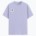 Cotton Stretch T-Shirt | Unisex Fit | 95% Cotton, 5% Spandex | Breathable, Flexible | Adults | Personalized | DTG | Typography | Design | Identity | Everyday | Confident | Straight By Design - right pocket - Lavender - mockup 4