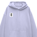 Oversized Hoodie | Unisex Relaxed Fit | 400 GSM Cotton Blend, DTF | Pre-Shrunk Comfort | Personalized | DTF | Typography | Design | Identity | Everyday | Confident | Straight By Design - right pocket - Lavender - mockup 4