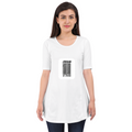 Maternity Dress | Women's Regular Fit | Bio-Washed Cotton Blend | Double Stitched Seams | Adult Female | Personalized | DTF | Typography | Design | Identity | Everyday | Confident | Straight By Design - front - White - mockup 1