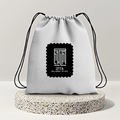 Drawstring Bag | Unisex | 280 GSM Cotton | Secure Drawstring Closure | DTG Printed | Personalized | DTG | Embroidery | Typography | Self-belief | Confident | Keep It Calm - back - mockup 2