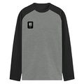 Male Raglan T-Shirt | Regular Fit for Men | 180 GSM Bio-Washed Cotton Blend | DTF Print, Double Stitched, Ribbed Neck, Colorfast | Personalized | DTF | Typography | Self-belief | Confident | Keep It Calm - left pocket - mockup 3