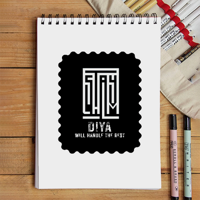 Sketchbook | A5 | 140 GSM Inner Paper, 300 GSM Cover | Spiral Bound | Portable & Durable | Unisex | Personalized | Typography | Self-belief | Confident | Keep It Calm - front - White - mockup 1