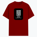 Cotton Stretch T-Shirt | Unisex Fit | 95% Cotton 5% Spandex | DTF Print | Stretchable & Breathable | Personalized | DTF | Typography | Self-belief | Confident | Keep It Calm - front - Red - mockup 1