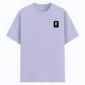 Cotton Stretch T-Shirt | Unisex Fit | 95% Cotton 5% Spandex | DTF Print | Stretchable & Breathable | Personalized | DTF | Typography | Self-belief | Confident | Keep It Calm - left pocket - Lavender - mockup 3