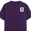 Female Classic Crew T-Shirt | Women's Regular Fit | 180 GSM Bio-Washed Cotton Blend | DTG Print Ready | Durable & Pre-Shrunk | Personalized | DTG | Typography | Trust | Friendship | Secure | Your Secrets Are Safe - left pocket - Purple - mockup 3