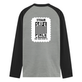 Male Raglan T-Shirt | Regular Fit for Men | 180 GSM Bio-Washed Cotton Blend | DTF Print, Double Stitched, Ribbed Neck, Colorfast | Personalized | DTF | Typography | Trust | Friendship | Secure | Your Secrets Are Safe - back - mockup 2