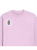 Oversized Sweatshirt | Relaxed Fit Unisex | 400 GSM Cotton Blend | DTG Printed | Pre-Shrunk Drop Shoulder | Personalized | DTG | Typography | Trust | Friendship | Secure | Your Secrets Are Safe - right pocket - Light Baby Pink - mockup 4