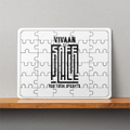MDF Wooden Puzzle | 6x8 Inch 30-Piece | Glossy Sublimation Print | Durable & Waterproof | Unisex | Personalized | Typography | Trust | Friendship | Secure | Your Secrets Are Safe - front - White - mockup 1