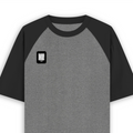Unisex Oversized Raglan T-Shirt | Relaxed Fit | 100% Bio-Washed Cotton DTG Print | Two-Tone Contrast Sleeves | For Him & Her | Personalized | DTG | Typography | Self-expression | Everyday | Confident | Effortlessly Chill - right pocket - mockup 4