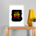 Framed Poster | Multiple Sizes | 300 GSM Art Paper | Laminated, Fade-Proof, Ready-to-Hang | Unisex Home Decor | Personalized | Typography | Self-improvement | Everyday | Positive | Makes Today Great - front_A4 Frame Poster - A4 Frame Poster - mockup 13