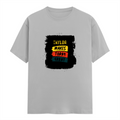 Men's Classic Crew T-Shirt | Regular Fit | 180 GSM Bio-Washed Cotton | DTG Print Ready | Everyday Wear | Personalized | DTG | Typography | Self-improvement | Everyday | Positive | Makes Today Great - front - Grey Melange - mockup 1