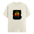 Men's Classic Crew T-Shirt | Regular Fit | 180 GSM Bio-Washed Cotton | DTG Print Ready | Everyday Wear | Personalized | DTG | Typography | Self-improvement | Everyday | Positive | Makes Today Great - front - Off White - mockup 1