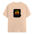 Men's Classic Crew T-Shirt | Regular Fit | 180 GSM Bio-Washed Cotton | DTG Print Ready | Everyday Wear | Personalized | DTG | Typography | Self-improvement | Everyday | Positive | Makes Today Great - back - Peach - mockup 2